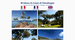 Desktop Screenshot of lieges-palombaggia.com
